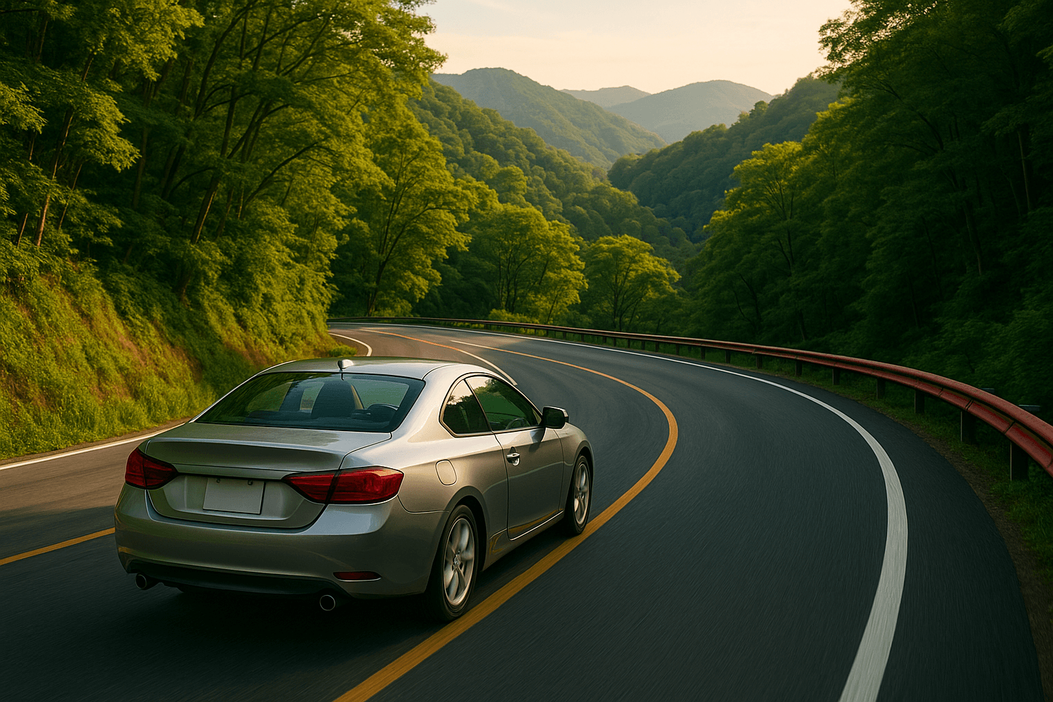 Mountain road for driving
